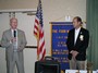 Past President Jeff Anthony receives the Paul Harris Fellowship Award Plus 1.